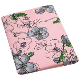 Пододеяльник на пуговицах 2-х спальный Цветы сакуры пудровый 175х215см, бязь Комфорт 121г/м2, хлопок 100%, упаковка Классическая ПВХ 28х41см, Домашняя мода (Россия)