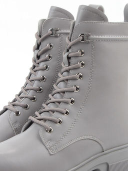 04-PAT178-2Z GRAY Ботинки зимние женские (натуральная кожа, 100% шерсть)