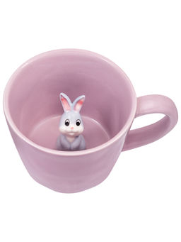 Кружка 300 мл 14*10*7,5 см "Зайчик" с фигуркой внутри, фарфор