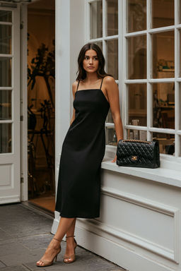 TRENDYOLMILLA K?rm?z? Duz Duz Kesim Gipeli Maxi Dokuma Elbise TWOSS25EL00626 фото 6