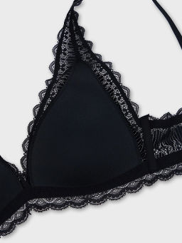 Бюстгальтер женский с мягкими чашками черный