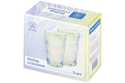 Набор 2 стаканов 360 мл 8*8*13,5 см стекло - Elan gallery фото 19