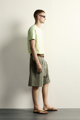 CAMISETA RELAXED FIT CUELLO CONTRASTE / Lima - Zara фото 4