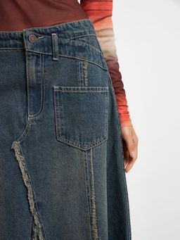 10200560018 Юбка джинсовая жен. Krotone сине-зеленый - Concept club фото 4