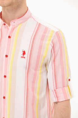 U. S. Polo Assn / Мужская красная рубашка с длинным рукавом - U.s. polo assn фото 21