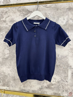 Футболка поло однотонная