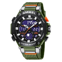 Часы наручные Smael электронные SM8069green