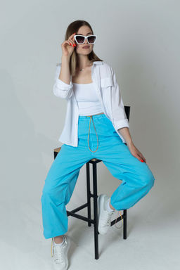 Брюки Дарио (ярко-голубой)