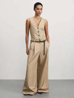 Широкие брюки с содержанием хлопка / Zarina