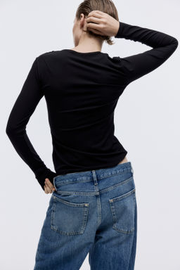 Top drapeado de punto - H&m фото 8