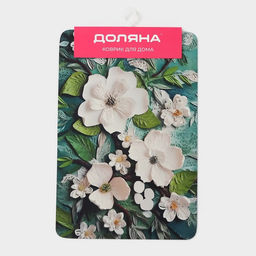 Коврик для дома Доляна Wild Flora, влаговпитывающий, 4060 см  фото 9