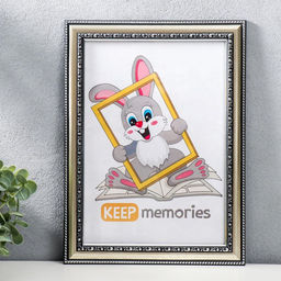 Фоторамка для фото 21×30 см Keep memories, Genevieve, пластик, серебро