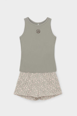 Е 20159/пыльно-оливковый,полевые цветы пижама жен - Very neat фото 2