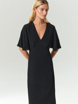 ЕМКА / Платье миди из 100% вискозы в горох - Emka фото 3