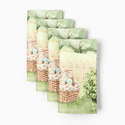 Набор салфеток «Этель» Family picnic, 40×40 см, 4 шт. 100% хлопок, саржа 190 г/м²