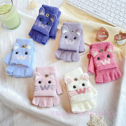 Митенки Cute cat
