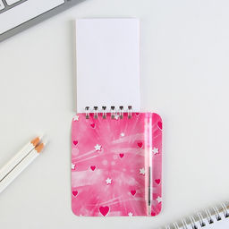 Цена за 2 шт. Блокнот и мини ручка «С 8 Марта. Зайка»