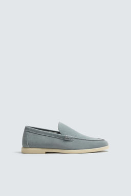 MOCAS?N PIEL CASUAL / Azul Claro - Zara фото 4