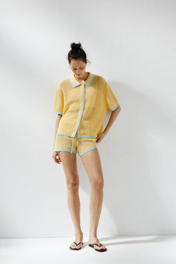 COLLAR POLO CARDIGAN