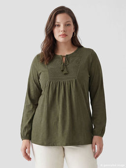 Ba?lamal? Yaka Nak??l? Bluz