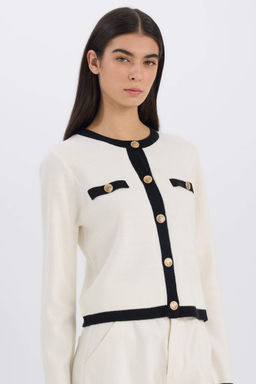 Regular Fit Bisiklet Yaka Dugmeli Basic Duz Triko H?rka - Defacto фото 4