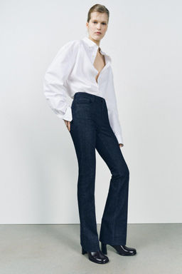 ZW COLLECTION BOOTCUT MID-WAIST JEANS - Zara фото 5