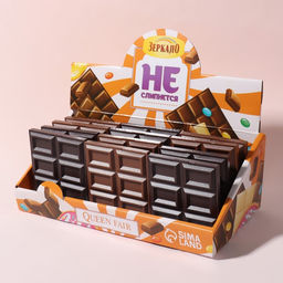 Набор складных зеркал Шоколадное чудо, 7,5 8,5 см, 12 шт, шоу бокс