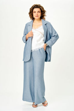 Костюм Michel Chic 1446 небесно-голубой в полоску