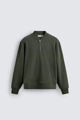 QUARTER-ZIP SWEATSHIRT - Zara фото 7