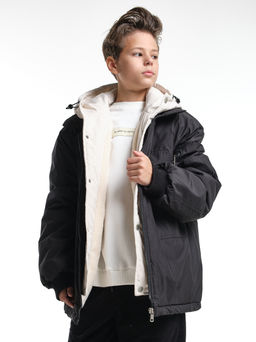 Куртка для мальчика утепленная 33-8215 черный