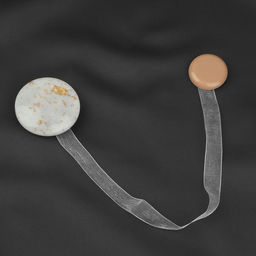 Цена за 3 шт. Подхват для штор Карамелька, d = 5 см, цвет бежевый - Арт узор фото 2