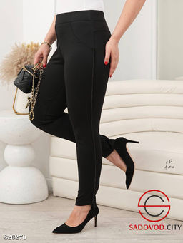 Женские брюки из трикотажа