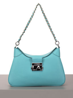 LACCOMA сумка Q6001-бирюзовый натуральная кожа хлопок