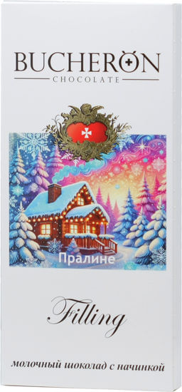BUCHERON. Новый год. Filling. Молочный (пралине) 85 гр. карт.упаковка