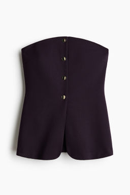 Chaleco bandeau en punto roma