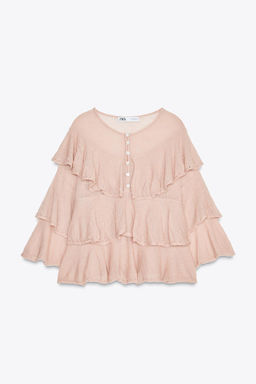 RUFFLED KNIT SWEATER - Zara фото 4