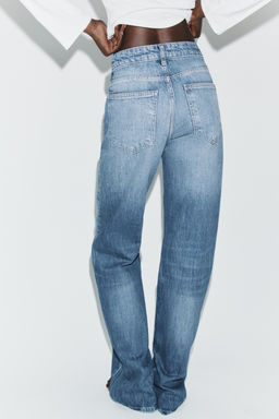 TRF WIDE-LEG HIGH-WAIST JEANS - Zara фото 12