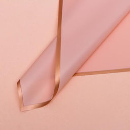 Цена за 20 шт. Пленка для цветов Бронзовая полоса, пудра, 58 х 58 5% см