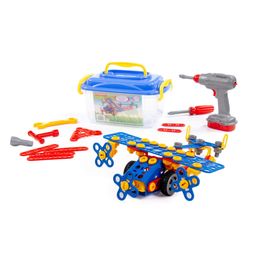 Конструктор Изобретатель - Самолёт №2 (144 элемента) (в контейнере)