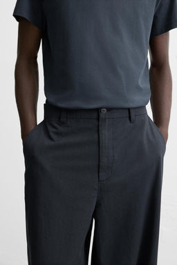 REGULAR FIT TEXTURED TROUSERS - Zara фото 5