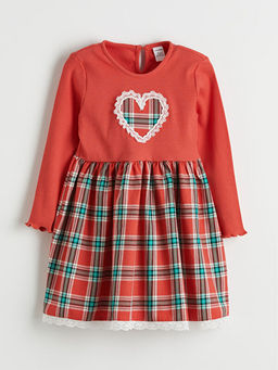 Ekose K?z ?ocuk Elbise