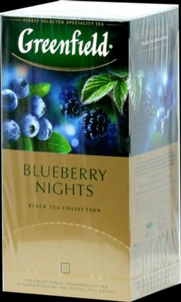 Greenfield. Blueberry Nights карт.пачка, 25 пак. РОССИЯ