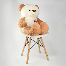 Мягкая игрушка Медведь, с вишенкой, 80 см, цвет коричневый - Simaland фото 4