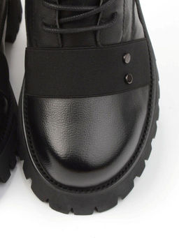 04-YPM9532A BLACK Ботинки зимние женские (натуральная кожа, натуральный мех) - Фабричный китай фото 11