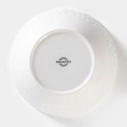 Салатник Magistro Rodos, 1.4 л, 20×9 см, фарфор, белый