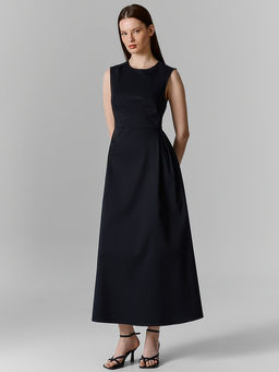 Сарафан полуприлегающий женский черный