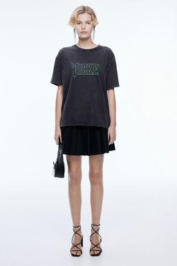 Camiseta boxy con estampado - H&m фото 3