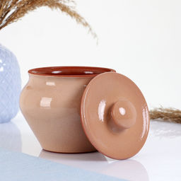 Горшочек для запекания Вятская керамика, 600 мл, бежевый