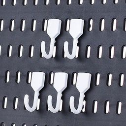 Набор крючков для органайзера (5шт.) белые