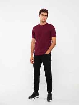 Bisiklet Yaka Penye Erkek Ti??rt